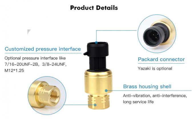 RPT233S 0~20MPa Packard Yazaki 1%FS HAVC sistemi için seramik basınç sensörü 0