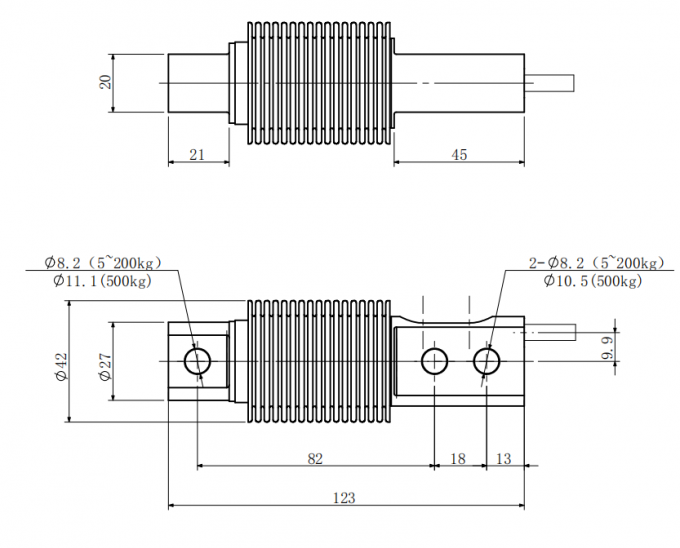 C3 Tek Noktalı Yük Hücresi Eğme Çizgi Güç Dönüştürücüsü 5kg 10kg 50kg 100kg 500kg Kemer Ağırlığı için Hopper Tank Ölçüsü 0