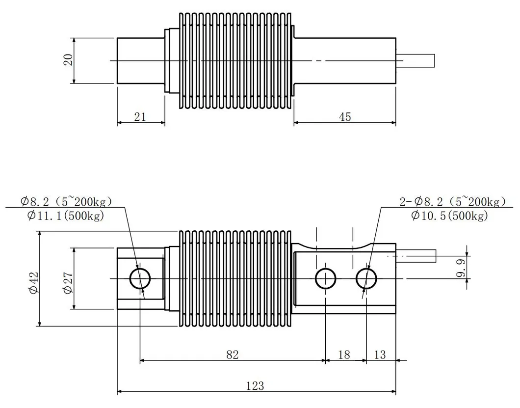 Stainless Steel Shear Beam Weighing Sensor Bellows Type Load Cell 0
